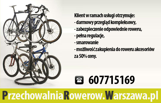 PRZECHOWALNIA Rowerów Warszawa Konstancin Piaseczno z dojazdem do Klienta.