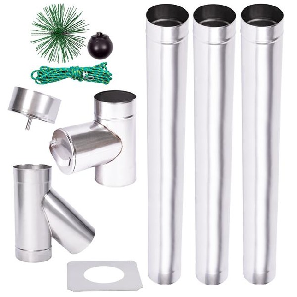 Wkład Kominowy Okrągły Fi150/3m - Stalowy Kwaso-żaroodporny Do Komina 