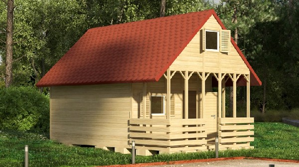 Domek Letniskowy Ogrodowy Wysyłka Gratis 4/4m 15mm 2