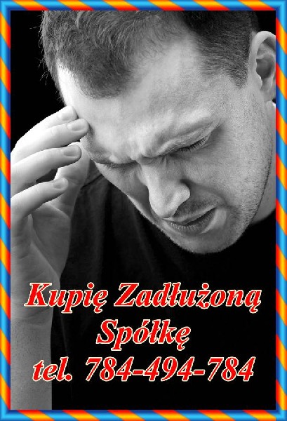 Skup zadłużonych spółek z różnych branż i sektorów gospodarki Konkurencyjne ceny i uczciwe warunki transakcji Pełne wsparcie i doradztwo w procesie sprzedaży Szybki i prosty proces transakcji Jeśli posiadasz zadłużoną spółkę i szukasz rozwiązania, skontaktuj się z nami już dziś. Nasz zespół chętnie udzieli Ci więcej informacji na temat naszych usług i pomoże Ci znaleźć najlepsze rozwiązanie dla Twojej sytuacji finansowej oraz prawnej w kontekście urzędu skarbowego oraz 299 jak i 586 Kodeksu spółek handlowych. Dzwoń przez całą dobę tel. 784 494 784 www.spolkekupie.com biuro@spolkekupie.com