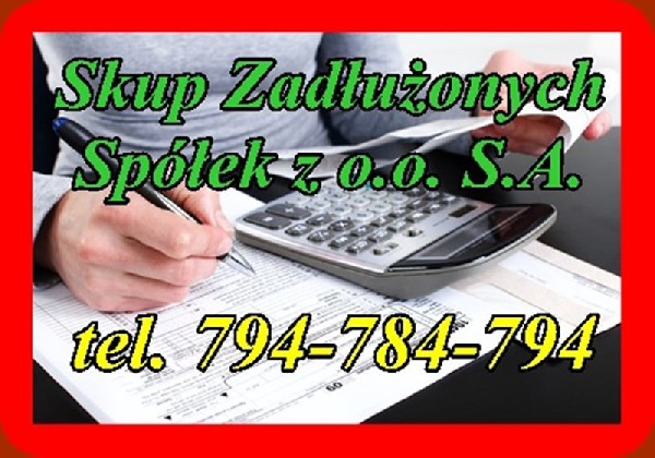 Zarządzasz firmą lub odpowiadasz za jej finanse?Masz wątpliwości co do zastosowania przepisów?Codziennie podejmujesz ryzykowne decyzje?Obawiasz się kontroli skarbowej lub z ZUS?Kupujemy zadłużone spółki celem ich rozwoju i kontynuowania działalności. Jako firma z wieloletnim doświadczeniem w branży, świadczymy optymalne i skuteczne zarządzanie w zakresie stosowania procedur układowych i upadłościowych. Wprowadzając proces naprawczy finansów spółki oferujemy :* Zakup udziałów w spółce, która znalazła się na skraju bankructwa.* Usługi doradcze dla właścicieli, którzy mogą ponieść odpowiedzialność majątkową, lub karną za zobowiązania zadłużonej spółki.* Występowanie w roli upadłego.* Podjęcie się negocjacji z pracownikami i wierzycielami.* Wdrożenie skutecznego planu naprawczego dla podmiotu, który utracił płynność finansową, na skutek działań niesolidnych kontrahentów, sezonowych przestojów w płatnościach, bądź innych czynników.Boisz się wyniszczających kontroli z US UKS ZUS PIP PIH? 100% skuteczność w walce z 299 ksh Skontaktuj się z nami : TEL 794-784-794 www.skupspolek.com deberg@skupspolek.com