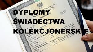 Dyplomy Studia Magister średnie Matura.