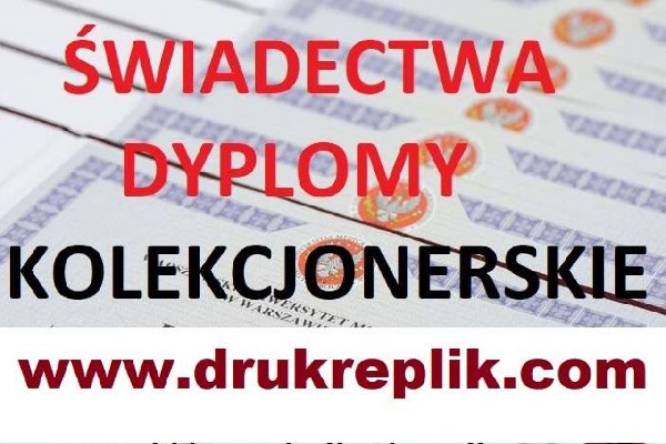 Wyższe Wykształcenie Lub Matura Legalny Dyplom I świadectwo