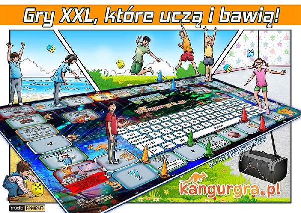 Gra Xxl Bezpieczni W Sieci Dla Dzieci Do Skakania, Nauki I Zabawy