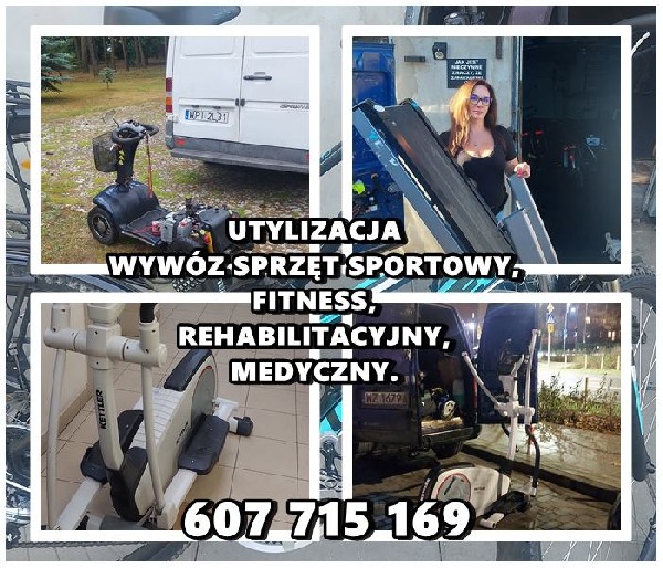 Utylizacja Wywóz Sprzęt Sportowy, Fitness, Rehabilitacyjny, Medyczny