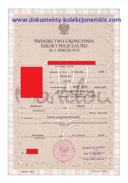 Kup świadectwo Szkolne Z Wpisem , Mature Z Wpisem