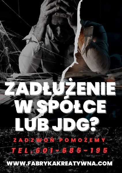 Art. 299 KSH dla wielu przedsiębiorców jest niczym legendarna czarna Wołga porywająca dzieci lub święty Graal. Słyszał o nim każdy, ale niewielu go widziało. To narzędzie do zastraszania używane przez windykatorów, komorników i innych poborców, spędzające sen z powiek dłużnikom. Prawda jest taka, że aby użyć art. 299 KSH, należy mieć bardzo mocne podstawy. Przykład: prezes zarządu spółki XYZ podpisał umowę na dostawę 20 spinaczy o wartości 100 tys. złotych i nie zapłacił. Nawet jeśli spółka była wtedy bez grosza, to w momencie, gdy firma sprzedawała spinacze, regulowała inne należności, płaciła zaległe podatki, obsługiwała leasingi, wypłacała pensje itd. Trzeba wykazać: błędy, niekompetencję, zamiar nie regulowania należności czy działanie na niekorzyść spółki. Skup Spółek Zadłużonych tel. 601 - 685 - 195 DZWOŃ 24/h 7 DNI W TYGODNIU www.FabrykaKreatywna.com biuro@fabrykakreatywna.com